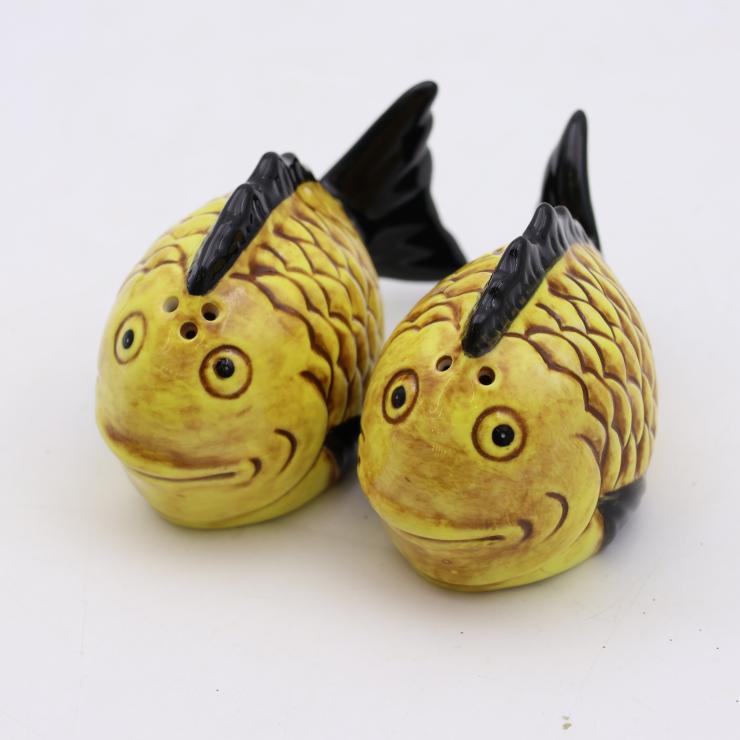 Fish Ceramic Salt and Pepper Shakers