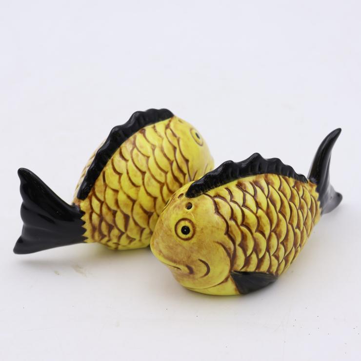 Fish Ceramic Salt and Pepper Shakers