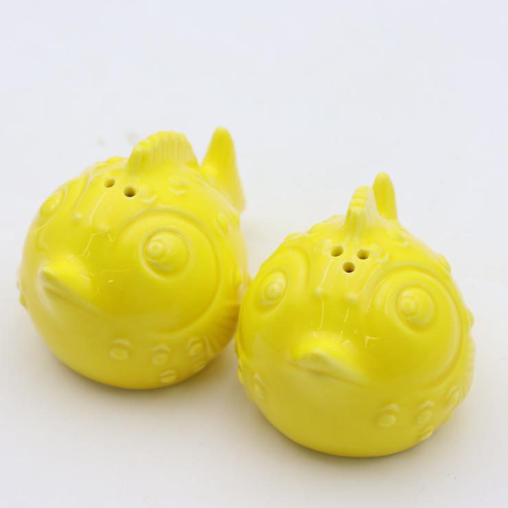 Fish Ceramic Salt and Pepper Shakers