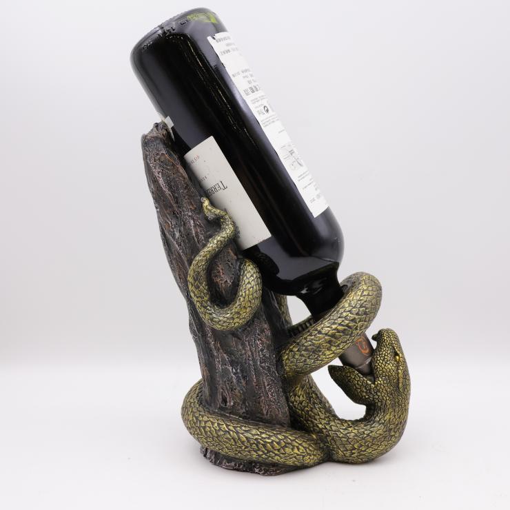 Snake Resin Wine Bottle Holder