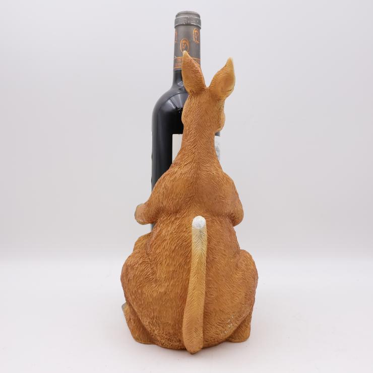 Kangaroo Resin Wine Bottle Holder