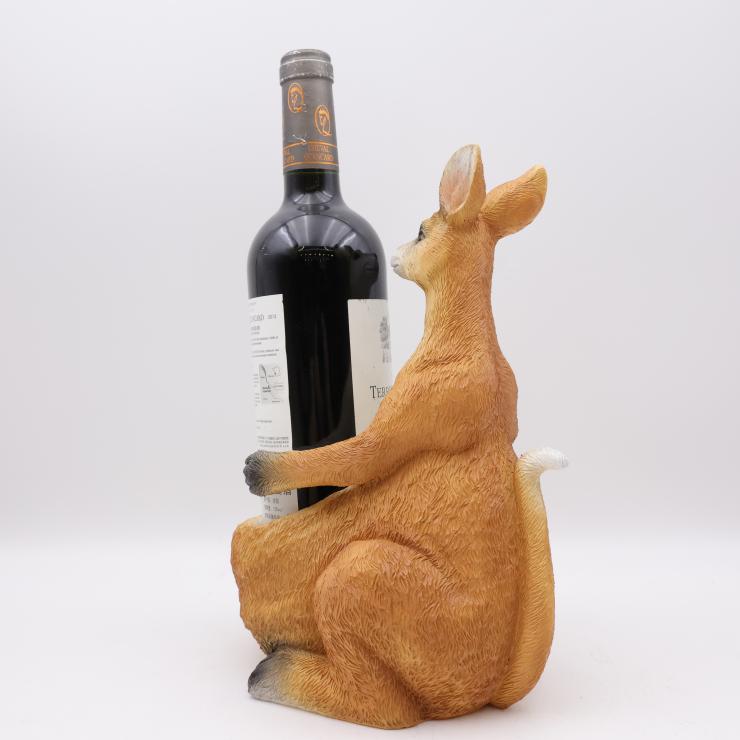 Kangaroo Resin Wine Bottle Holder