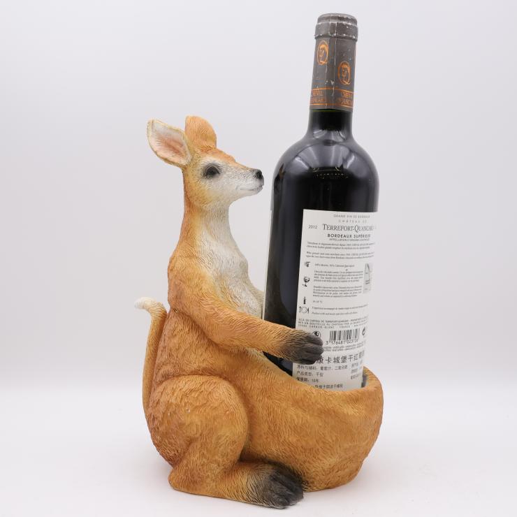 Kangaroo Resin Wine Bottle Holder