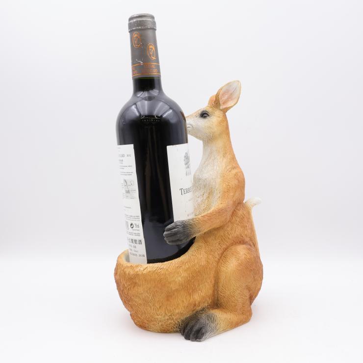 Kangaroo Resin Wine Bottle Holder