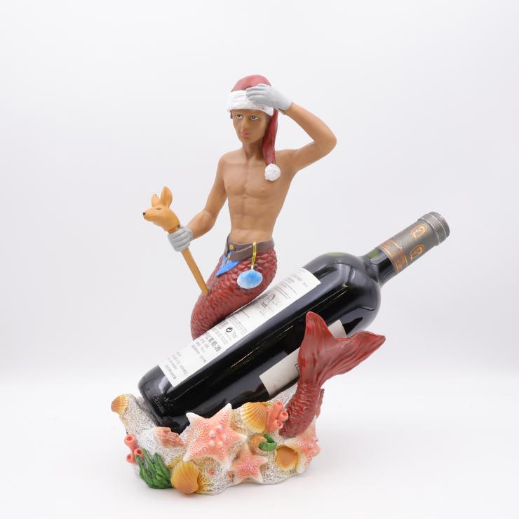Merman Resin Wine Bottle Holder