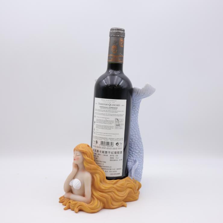 Mermaid Resin Wine Bottle Holder