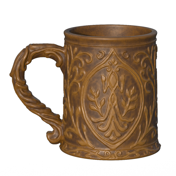 Ornate Ceramic Tavern Mug