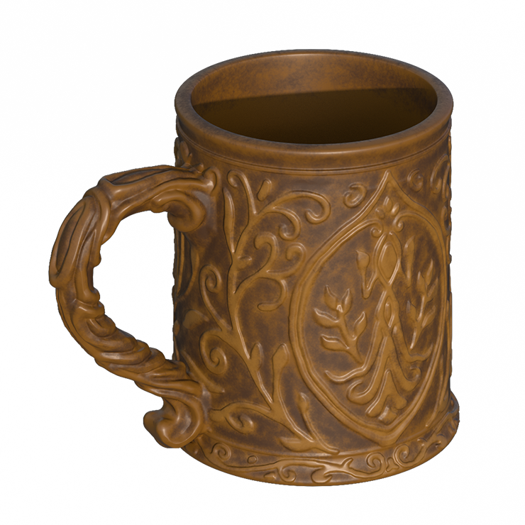 Ornate Ceramic Tavern Mug