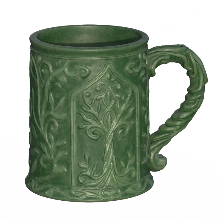 Green Ceramic Tavern Mug
