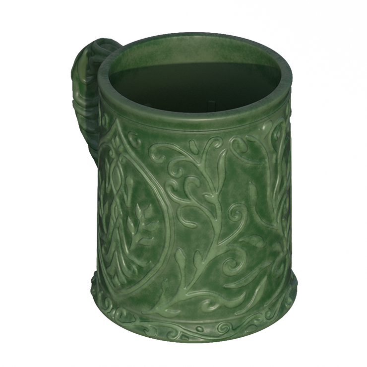 Green Ceramic Tavern Mug