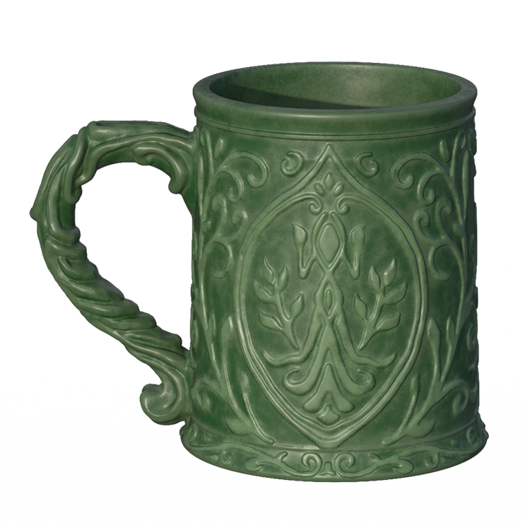 Green Ceramic Tavern Mug