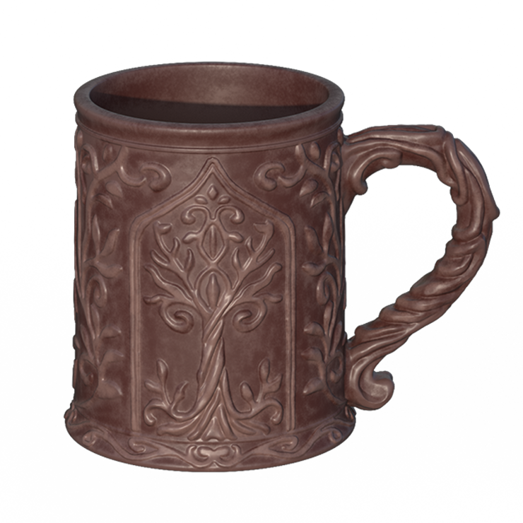 Vintage Brown Ceramic Tavern Mug