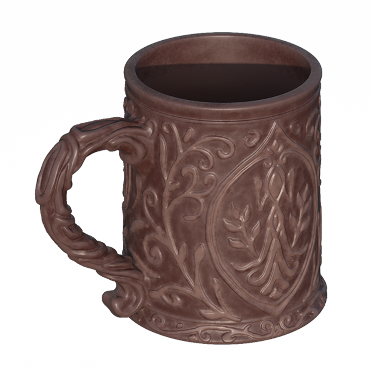 Vintage Brown Ceramic Tavern Mug