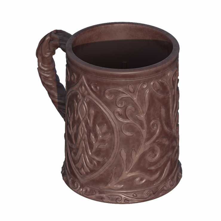 Vintage Brown Ceramic Tavern Mug